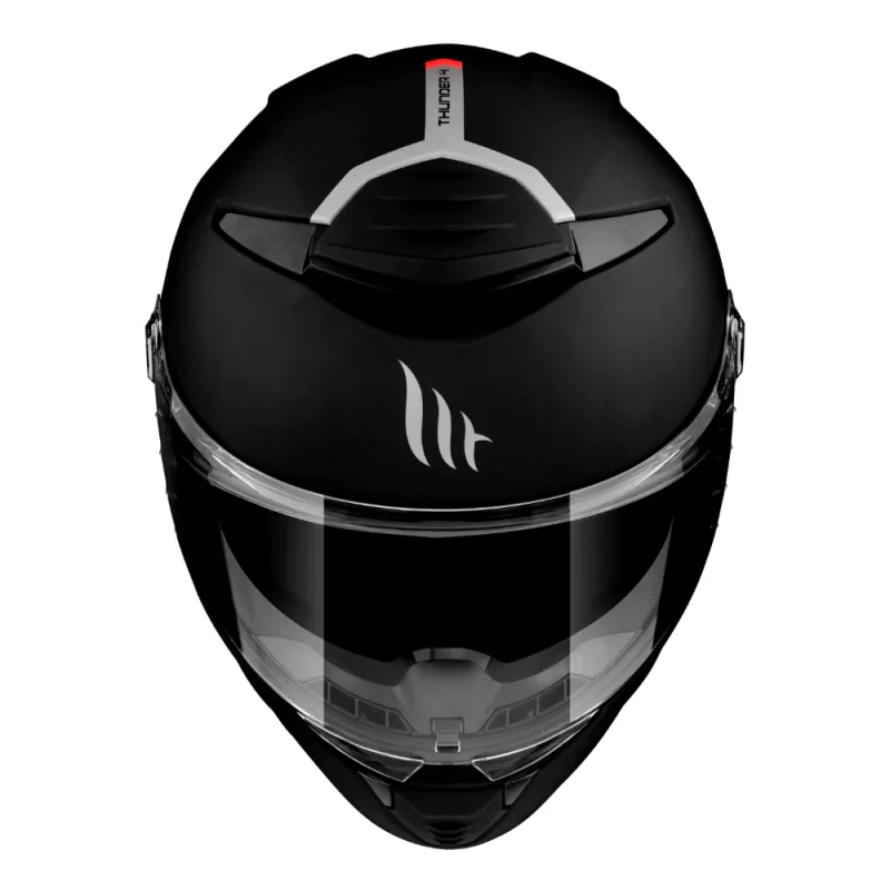 Casco MT Helmets Hummer Solid A1 Negro Brillo + Mica oscura de