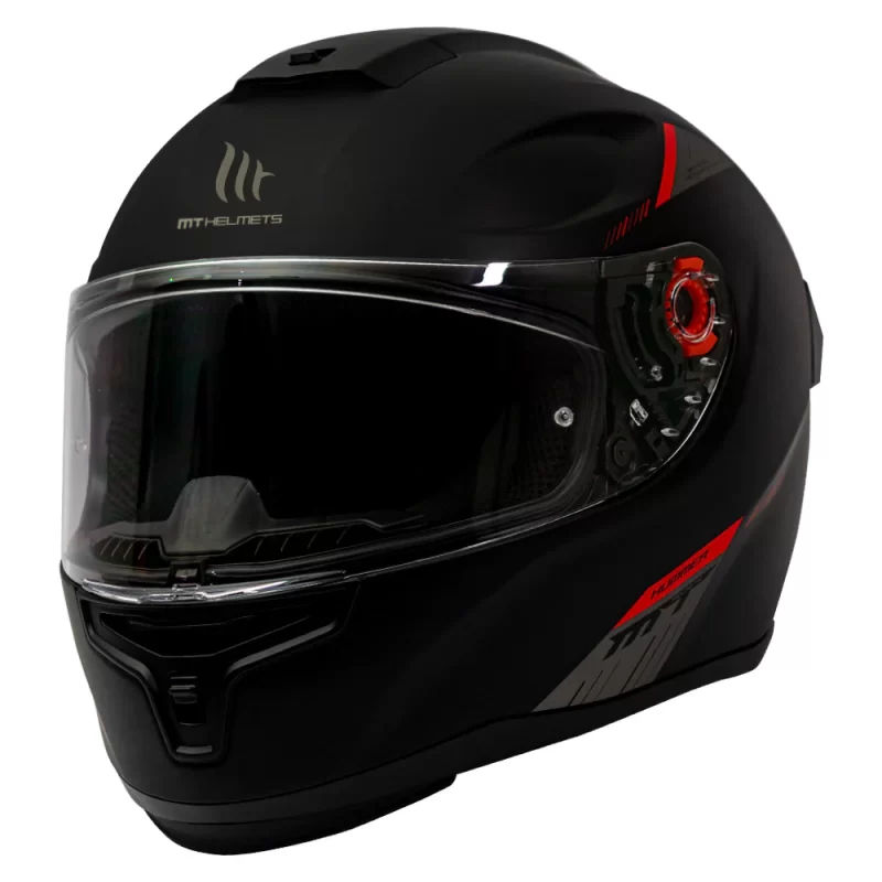 Casco De Moto MT Helmets Hummer Solid A1 Negro Mate - Motobulls