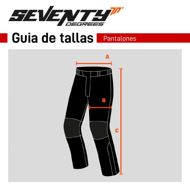 Pantalón Moto Seventy SD-PT1 Gris-Negro - Motobulls